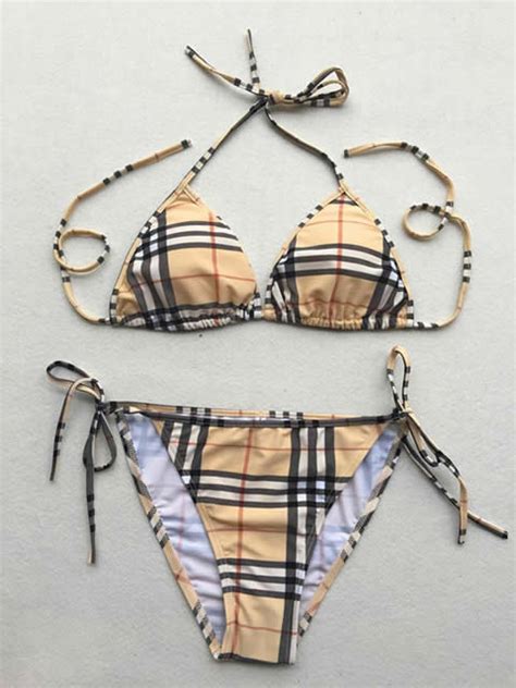 burberry swimsuit replica|burberry high waisted bikini.